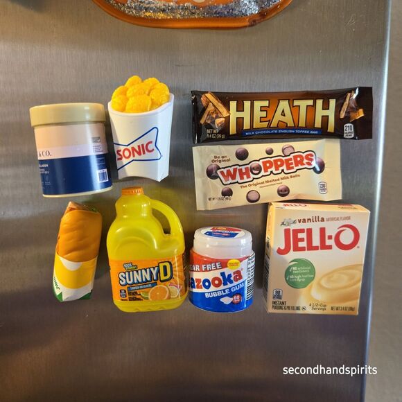 Mini Brands Foods Drinks Misc Upcycled into Magnets - Picture 2 of 2